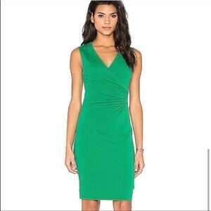 Lauren Ralph Lauren Kelly Green Ruched Sheath Dress